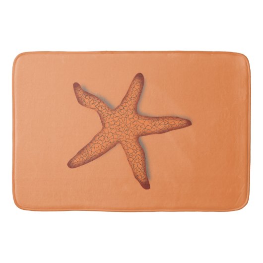 Orange Badematte (Vorderseite)