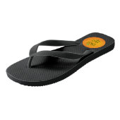 Orange Badesandalen (Schrägansicht)