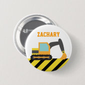 Orange Bagger-Bau-Fahrzeug-Knopf Button (Vorne & Hinten)