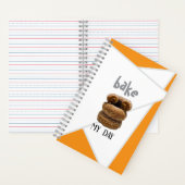 Orange Bake My Day Spiral Notebook Notizblock (Innen)