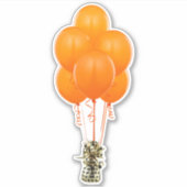 Orange Balloons Sticker (Vorderseite)