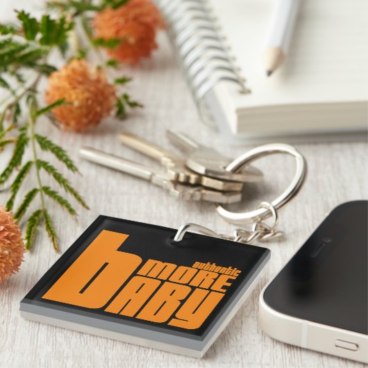 Orange Baltimore Schlüsselanhänger (Vorderseite rechts)