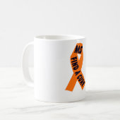 Orange Band-Bewusstsein Kaffeetasse (Vorderseite Links)