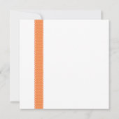 Orange Band-Rosa-Blumen-Hochzeits-Einladungen Einladung (Rückseite)