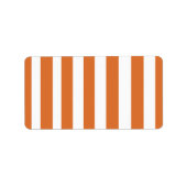 Orange Bars Labels Adressaufkleber (Vorne)