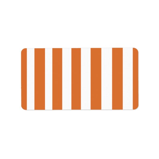 Orange Bars Labels Adressaufkleber (Vorne)