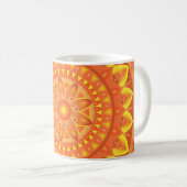 Orange Base Mandala Tasse (VorderseiteRechts)
