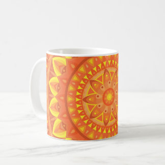 Orange Base Mandala Tasse