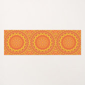 Orange Base Mandala Yogamatte (Rückseite (Horizontal))