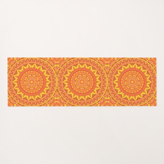 Orange Base Mandala Yogamatte (Rückseite (Horizontal))