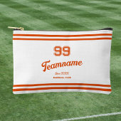 Orange Baseball Custom Player Number & TeamName Zubehörtasche