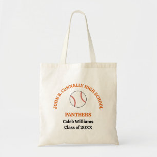 Orange Baseball-Mannschaft Personalisierte High Sc Tragetasche