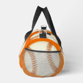 Orange Baseball Muster Schrauben Grafik Duffle Bag (Rechts)