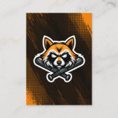 Orange Baseball Trading Card Foto Baseball Logo Telefonnummerkarte (Rückseite)