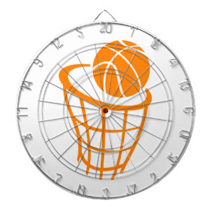 Orange Basketball Dartscheibe