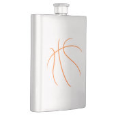 Orange Basketball Flachmann (Rechts)