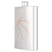 Orange Basketball Flachmann (Links)