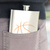 Orange Basketball Flachmann (Beispiel)