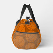 Orange Basketball Muster Schrauben Grafik Duffle Bag (Rechts)
