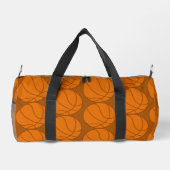 Orange Basketball Muster Schrauben Grafik Duffle Bag (Rückseite)