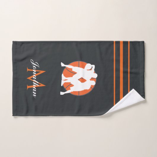 Orange Basketball Player oder Coach Gift Individue Handtuch (Handtuch)