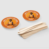 Orange Basketball Player Photo High School Spirit Fächer (Non-assembled)