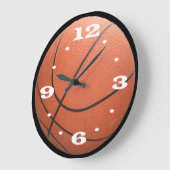 Orange Basketball Uhr (Winkel)