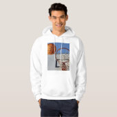 Orange Basketball wird Punkte sammeln. Hoodie (Vorne ganz)