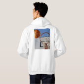 Orange Basketball wird Punkte sammeln. Hoodie (Schwarz voll)