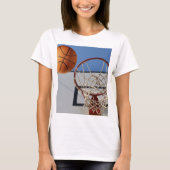 Orange Basketball wird Punkte sammeln. T-Shirt (Vorderseite)