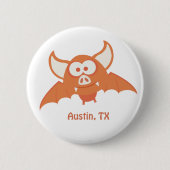 Orange Bat - Austin, TX Button (Vorderseite)
