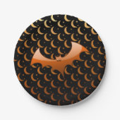 Orange Bat Quarter Moons Paper Teller (Vorderseite)
