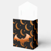 Orange Bat Quarter Moons Zelt Gefälligkeitsboxen Geschenkschachtel (Geöffnet)