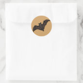 Orange Bat Sticker (Tasche)