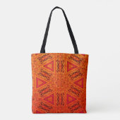 Orange Batik-Entwurfs-Taschen-Tasche Tasche (Rückseite)