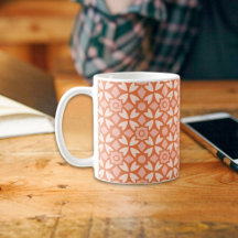 Orange Batik Pattern Mug