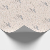 Orange Batty, Stars & Moons Niedlich Geschenkpapier (Ecke)