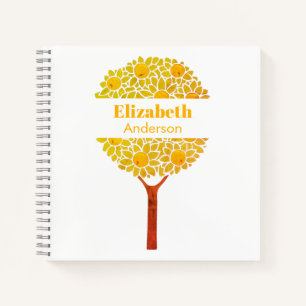 Orange-Baum Notizblock