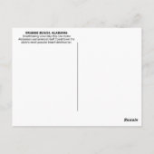 Orange Beach, Alabama Golf Postcard Postkarte (Rückseite)