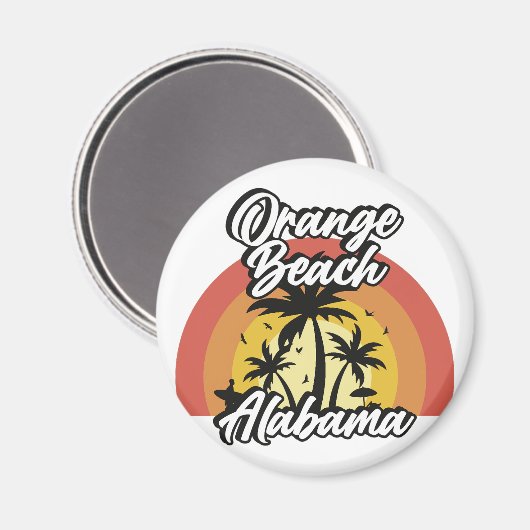 Orange Beach, Alabama Magnet (Vorderseite/Rückseite)