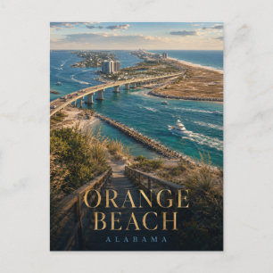 Orange Beach Alabama Perdido Pass REALMS Postkarte
