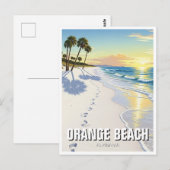 Orange Beach Alabama Reise Postkarte (Vorne/Hinten)