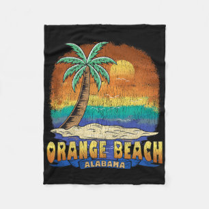 Orange Beach Alabama Vintag beängstigend Souvenir Fleecedecke