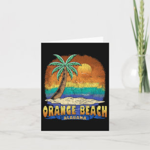 Orange Beach Alabama Vintag beängstigend Souvenir Karte