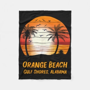 Orange Beach Gulf Shores Alabama Vintage Sonnenunt Fleecedecke