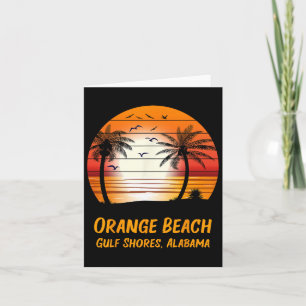 Orange Beach Gulf Shores Alabama Vintage Sonnenunt Karte