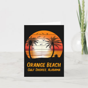 Orange Beach Gulf Shores Alabama Vintage-Sonnenunt Karte