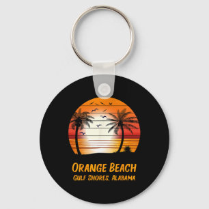 Orange Beach Gulf Shores Alabama Vintage Sonnenunt Schlüsselanhänger