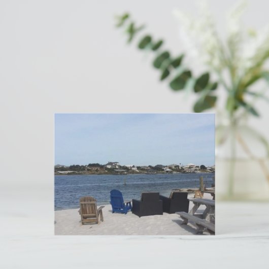 Orange Beach Postcard Postkarte (Stehend Vorderseite)