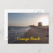 Orange Beach Postkarte (Vorne/Hinten)